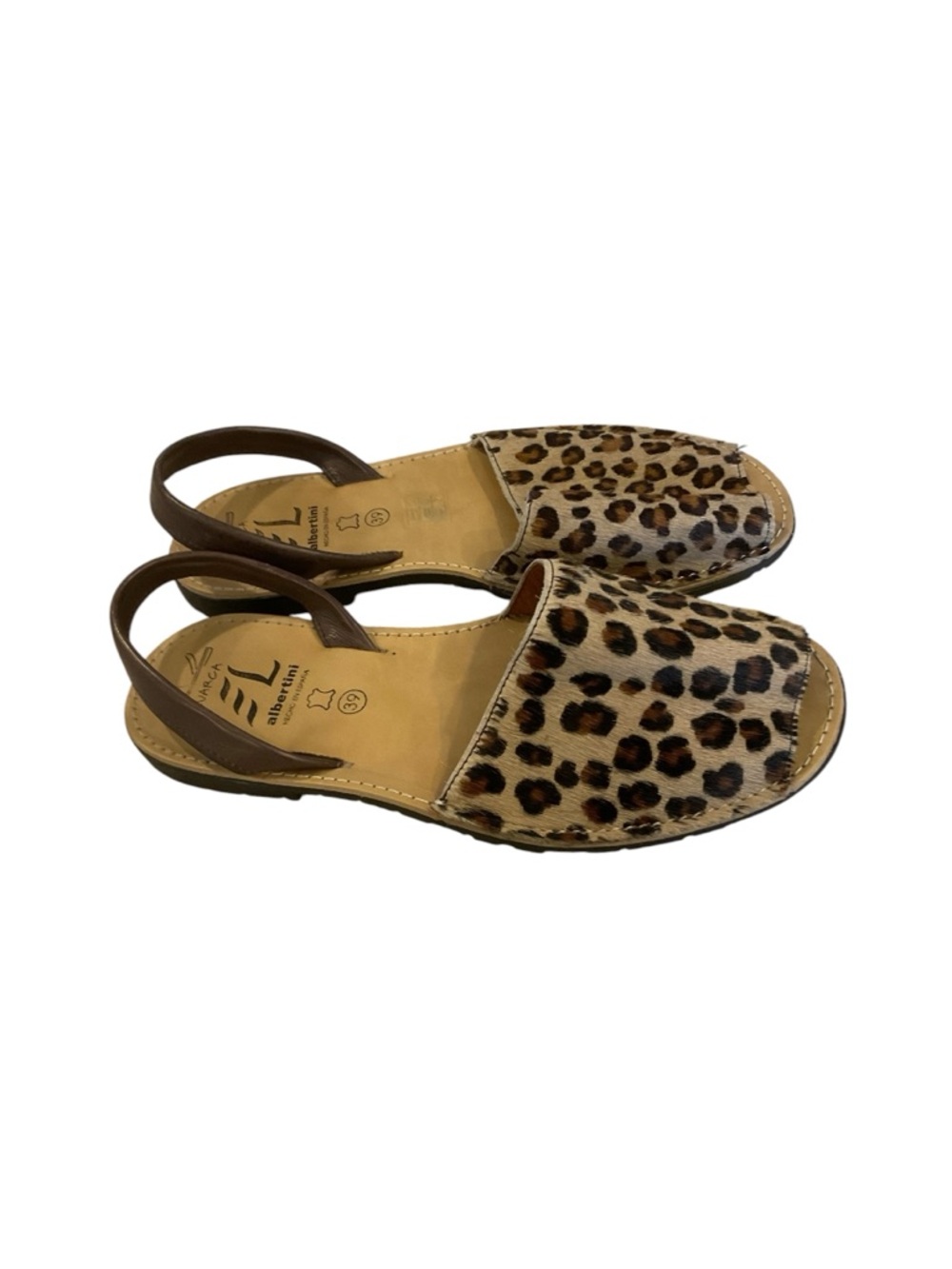 Avarca half calf leather sandals size 39 - Picture 5 of 8